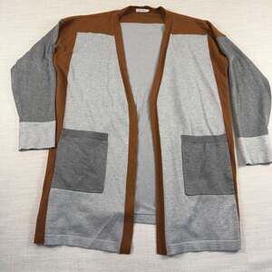 Vila Milano Colorblock Open Front Cardigan with Pockets